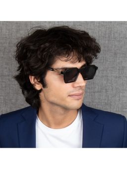 TED SMITH - UV Protection Square Sunglasses for Men Women Stylish Trending Fashion Trump 2_C5