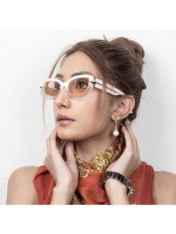 TED SMITH - UV Protection Cat Eye Sunglasses for Women Stylish Trending Fashion Serpenty_C3