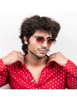 TED SMITH - UV Protection Square Sunglasses for Men Women Stylish Trending Fashion Kenneth_C7