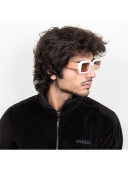 TED SMITH - UV Protection Square Sunglasses for Men Women Stylish Trending Fashion Shaft_C5