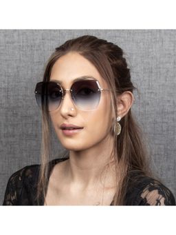 TED SMITH - UV Protection Square Sunglasses for Women Stylish Trending Fashion Scandal 3_C3