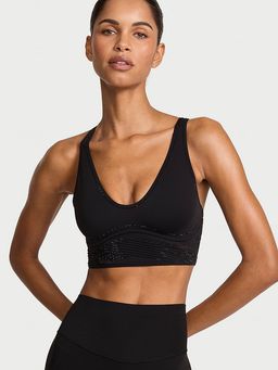 Victoria's Secret - VSX Elevate Diamante Flex Contours Plunge Sports Bra
