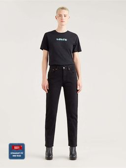 Levi's - Womens High Rise 501 Original Cropped Regular Fit Jeans