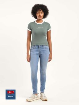 Levi's - Womens Mid Rise 711 Skinny Fit Jeans