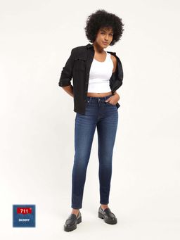 Levi's - Womens Mid Rise 711 Skinny Fit Jeans