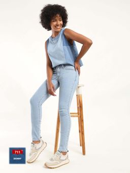 Levi's - Womens Mid Rise 711 Skinny Fit Jeans