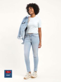 Levi's - Womens Mid Rise 711 Skinny Fit Jeans
