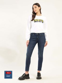 Levi's - Women'S Blue Solid/Plain Jeans