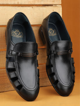 ATESBER - Men Black Formal Loafers