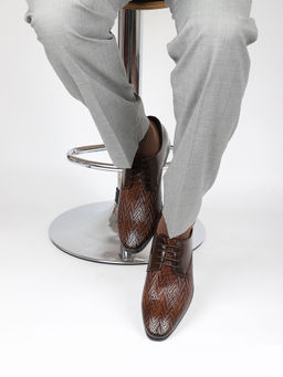 PRIVO - Men Brown Formal Derbies