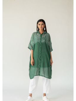 Silai Studio - Emerald Swirl Bandhani Tunic