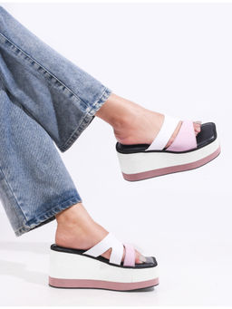 The White Pole - Women Pink Casual Wedges