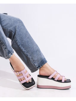 The White Pole - Women Lavender Casual Wedges