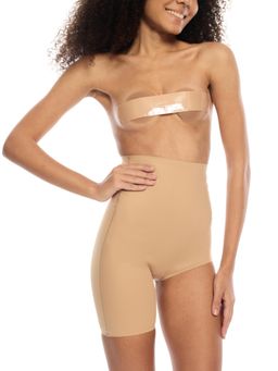 ButtChique - Right Leg Shorty Beige Tummy and Thigh Shaper