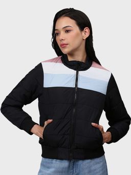 Campus Sutra - Black Solid Jacket