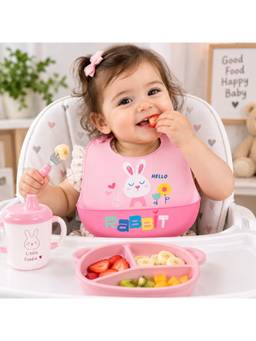 Teri Beri - Silicon Baby Bib For Feeding & Weaning Rabbit