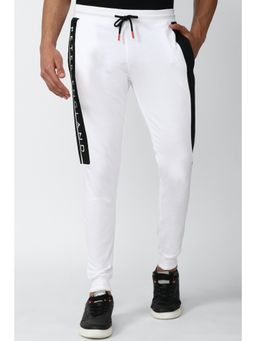 Peter England - Men White Print Casual Track Pants