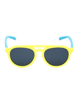 Spiky - Yellow Frame Grey Polarised Lens Aviator Sunglasses
