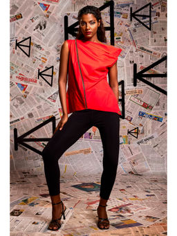 Echke - Asymmetric Shoulder Top