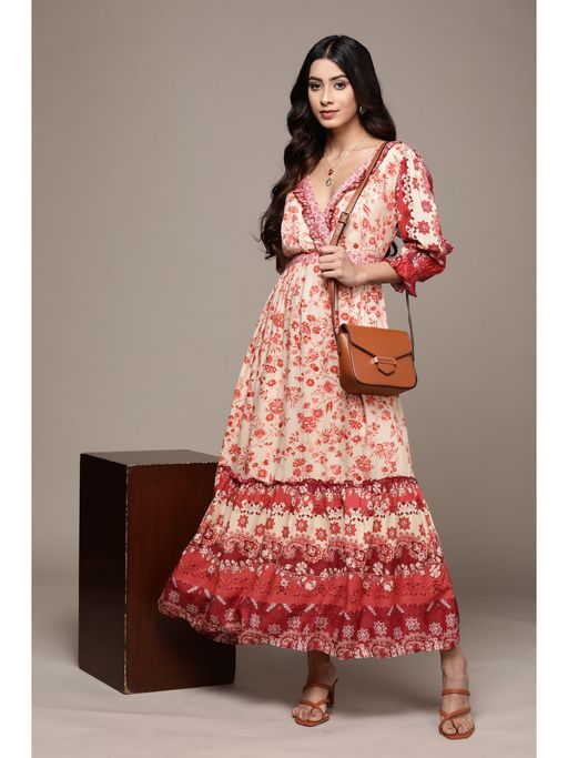 label ritu kumar red dress Buy Label Ritu Kumar Red Floral Print Short Dress Online