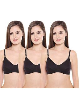 Bodycare - Pack of 3 Perfect Coverage Bra In Black Colour