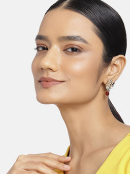 Estele - Gold Plated Stylish Traditional Kundan Earrings for Women/Girls