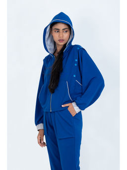 Muvazo - Women Snorkel Blue Breaking Bold Hoodie