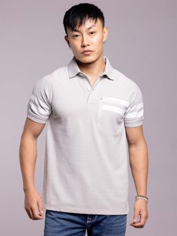 ROOKIES - Grey Half Sleeves Polo T-Shirt