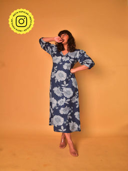 WHY SO BLUE - Cora Navy Blue Long Dress