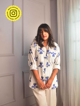 WHY SO BLUE - Shay Floral Shirt