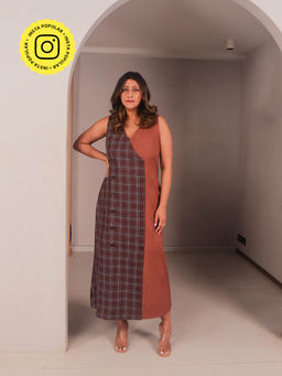 WHY SO BLUE - Rae Brown Long Dress