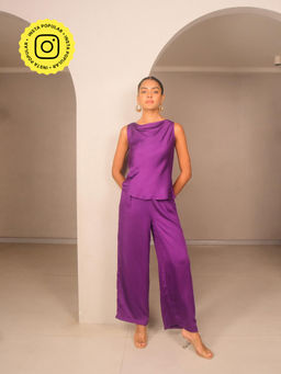 WHY SO BLUE - Freya Modal Purple Co-Ord Set
