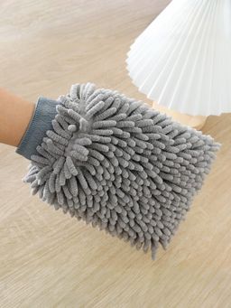 UMAI - Chenille Microfiber Wash Mitt Double Sided|Shxnefsst1|Grey