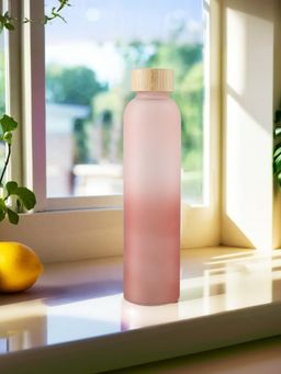 UMAI - Gradient Borosilicate Bottle 750ml Light Pink-Dark Pink