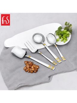 FNS - Raga 24 Karat Gold Plated Stainless Steel Serving Set of 4