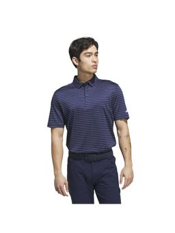 adidas - ULT DASH STRIPE Blue Golf Men Polo T-shirt