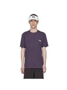 adidas - Y-3 ZIP TEE Purple Tennis Men T-Shirts