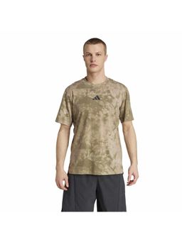 adidas - POWER AOP TEE Olive Training Men T-Shirts