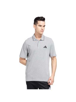 adidas - M SL PQ PS Grey Training Men Polo T-shirt