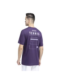 adidas - M TNS CAT G T Purple Tennis Men T-Shirts