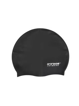 Viva Swimming - Unisex Silicone Swimming Cap Black
