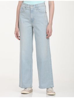 Levi's - Womens High Rise Wide Leg Light-Blue Jeans