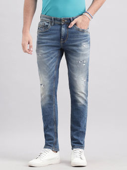 ROOKIES - Med Blue Ankle Length Jeans