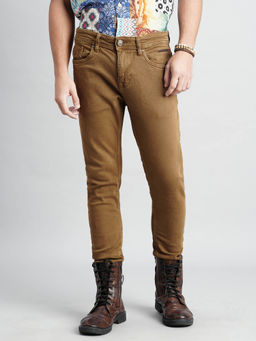 ROOKIES - Dark Khaki Ankle Length Jeans