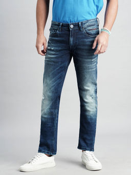 ROOKIES - Dark Blue Mid-Rise Jeans