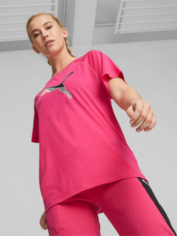 Puma - Evostripe Womens Pink T-Shirt