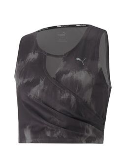 Puma - Studio Aop Women Black Cropped Tank Top