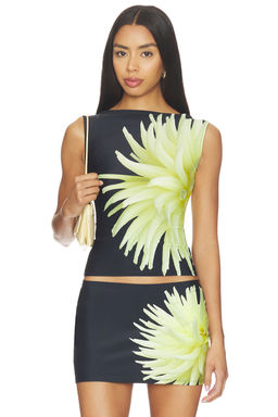 1XBLUE - Floral Tank Top