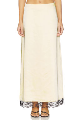 4th & Reckless - X Revolve Rena Satin and Lace Skirt