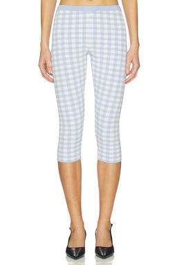 525 - Betty Pull On Gingham Capri